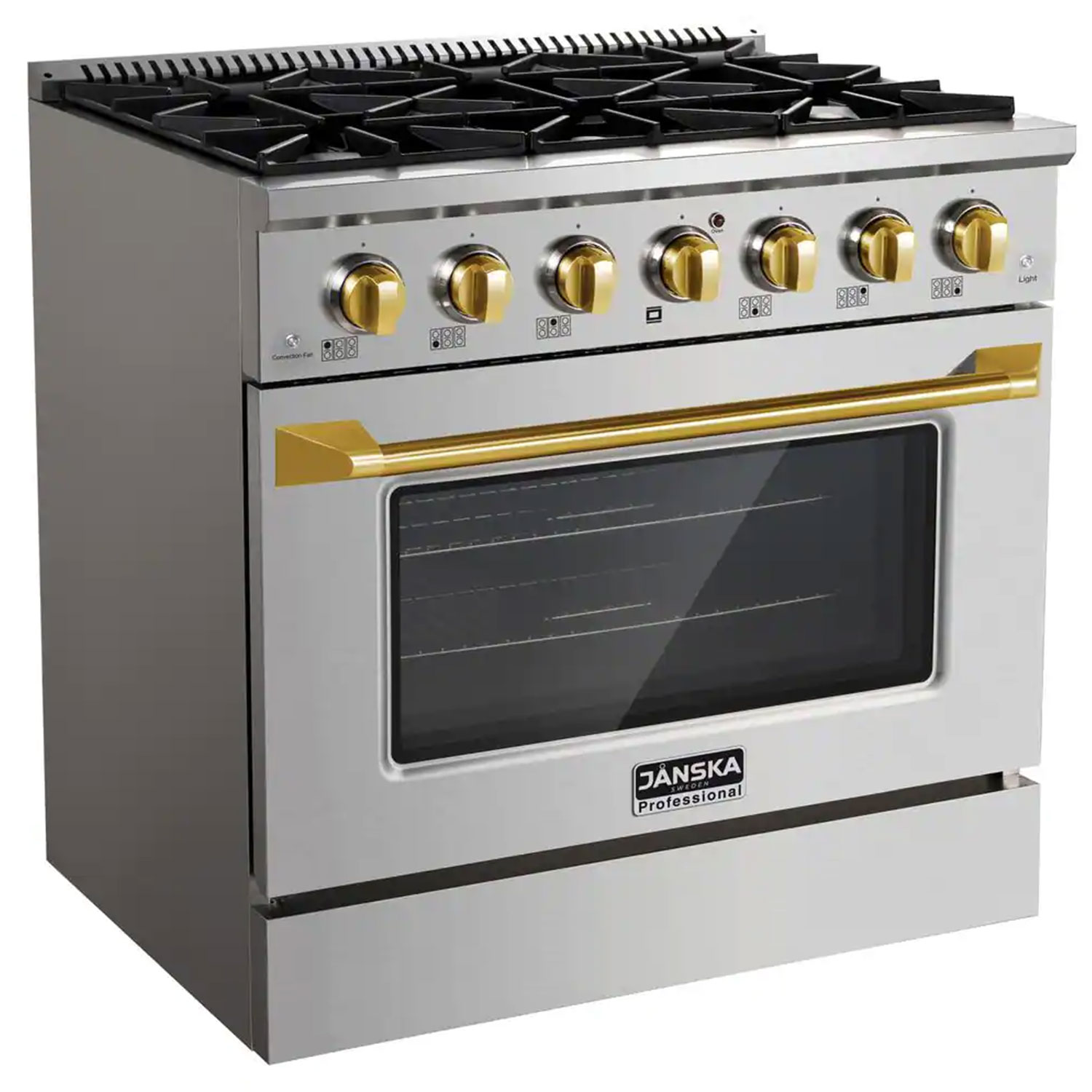 janska-36-Inch-Professional-6-Burner-Gas-Range—Gold-Knobs-2