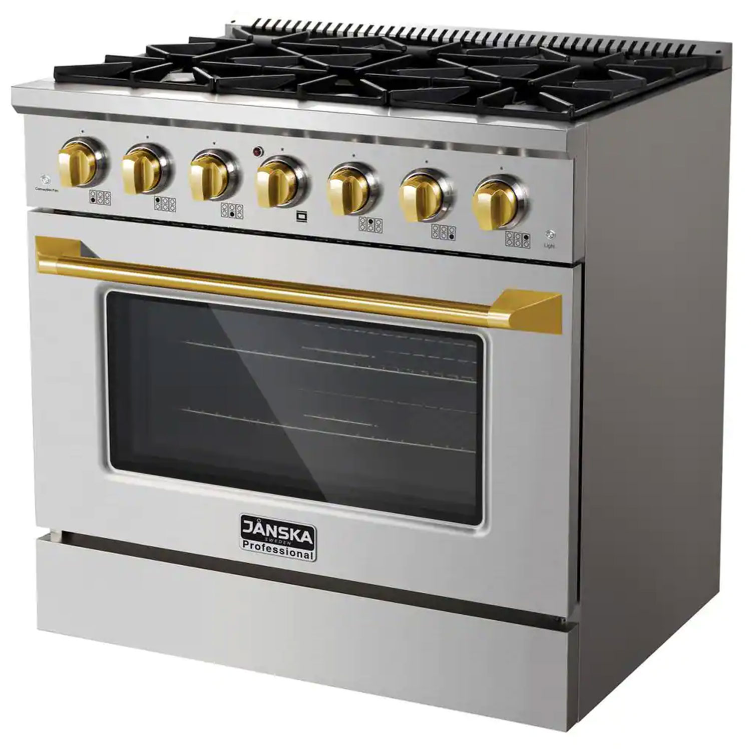 janska-36-Inch-Professional-6-Burner-Gas-Range—Gold-Knobs-3