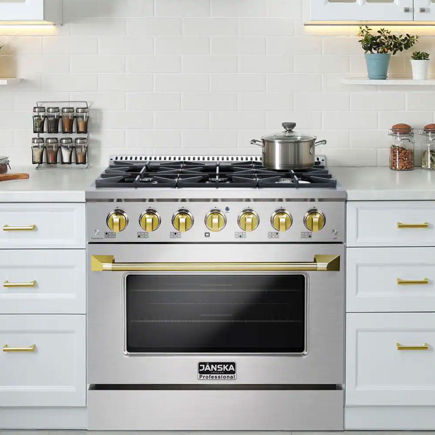 janska-36-Inch-Professional-6-Burner-Gas-Range—Gold-Knobs-7