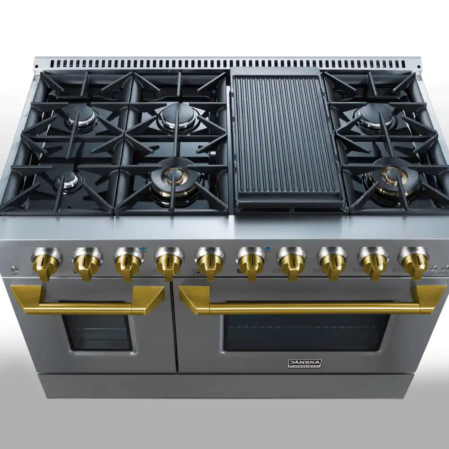 janska-48-Inch-Professional-8-Burner-Gas-Range-Gold-Knobs-6