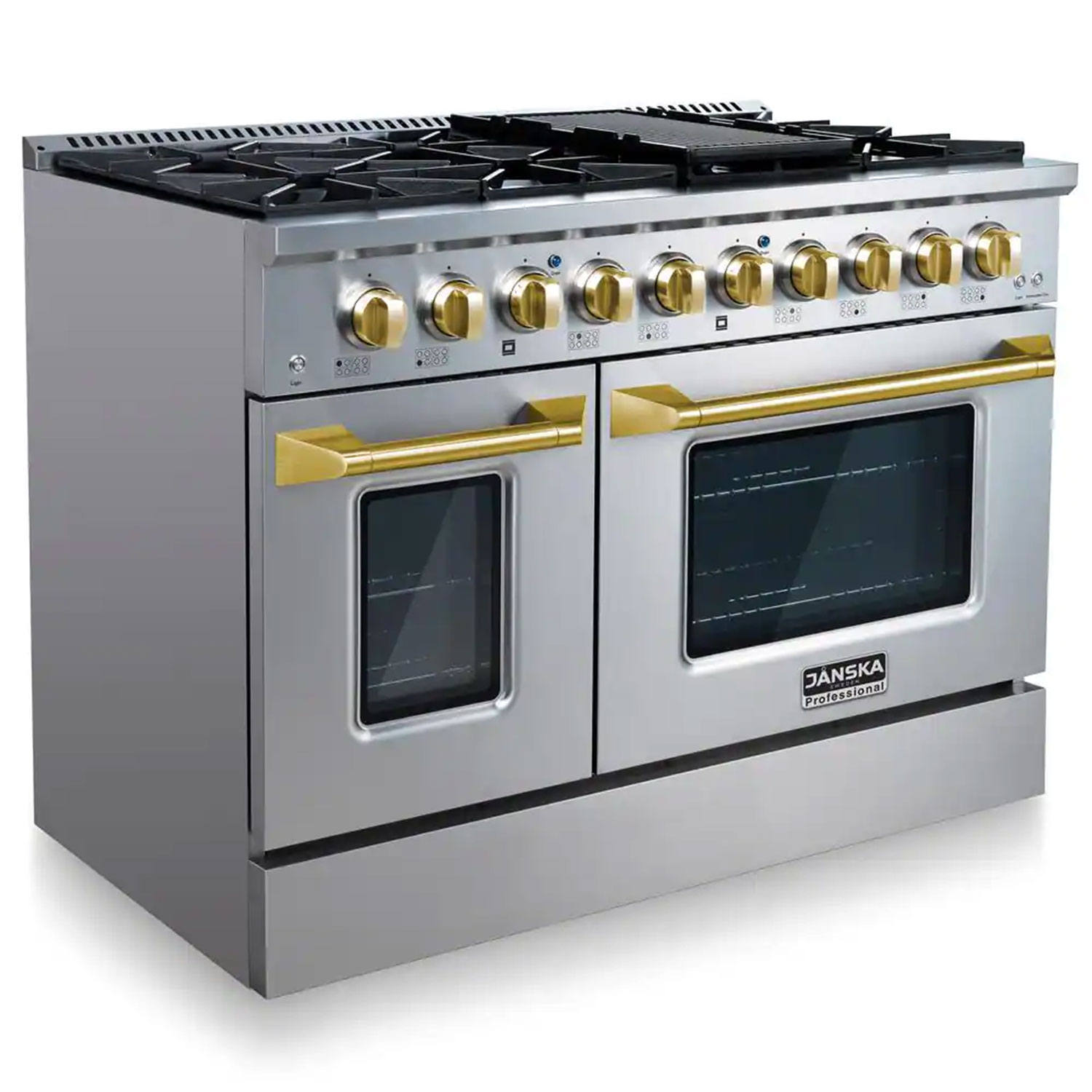 janska-48-Inch-Professional-8-Burner-Gas-Range-Gold-Knobs-9
