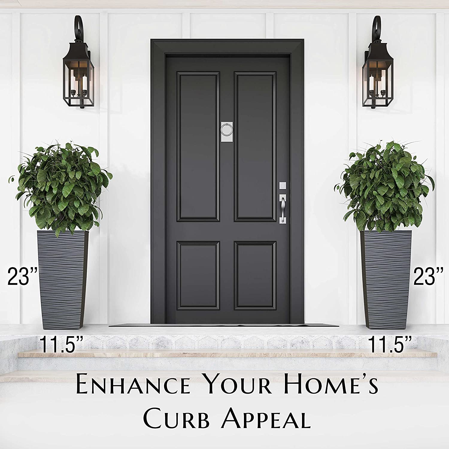 janska_EverGreen Planter Set SMALL – Dark Grey3